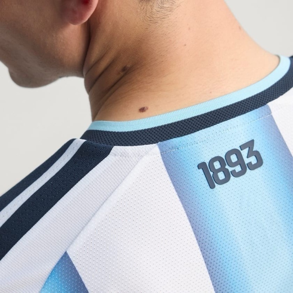 ADIDAS Argentina 26 Home Authentic Jersey MENS SIZE S White/Ice Blue JM5897 - Picture 9 of 14